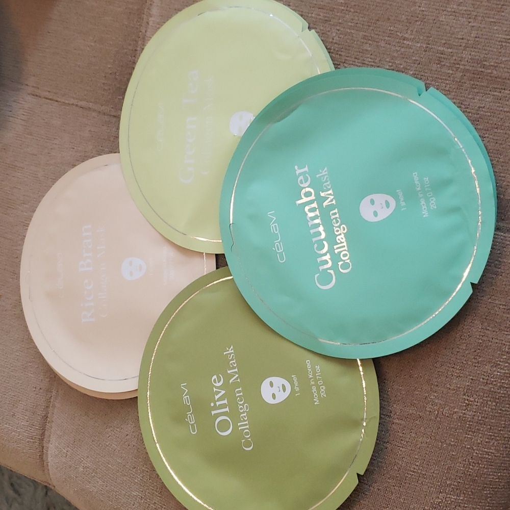 Pair of Korean Collagen Face Masks